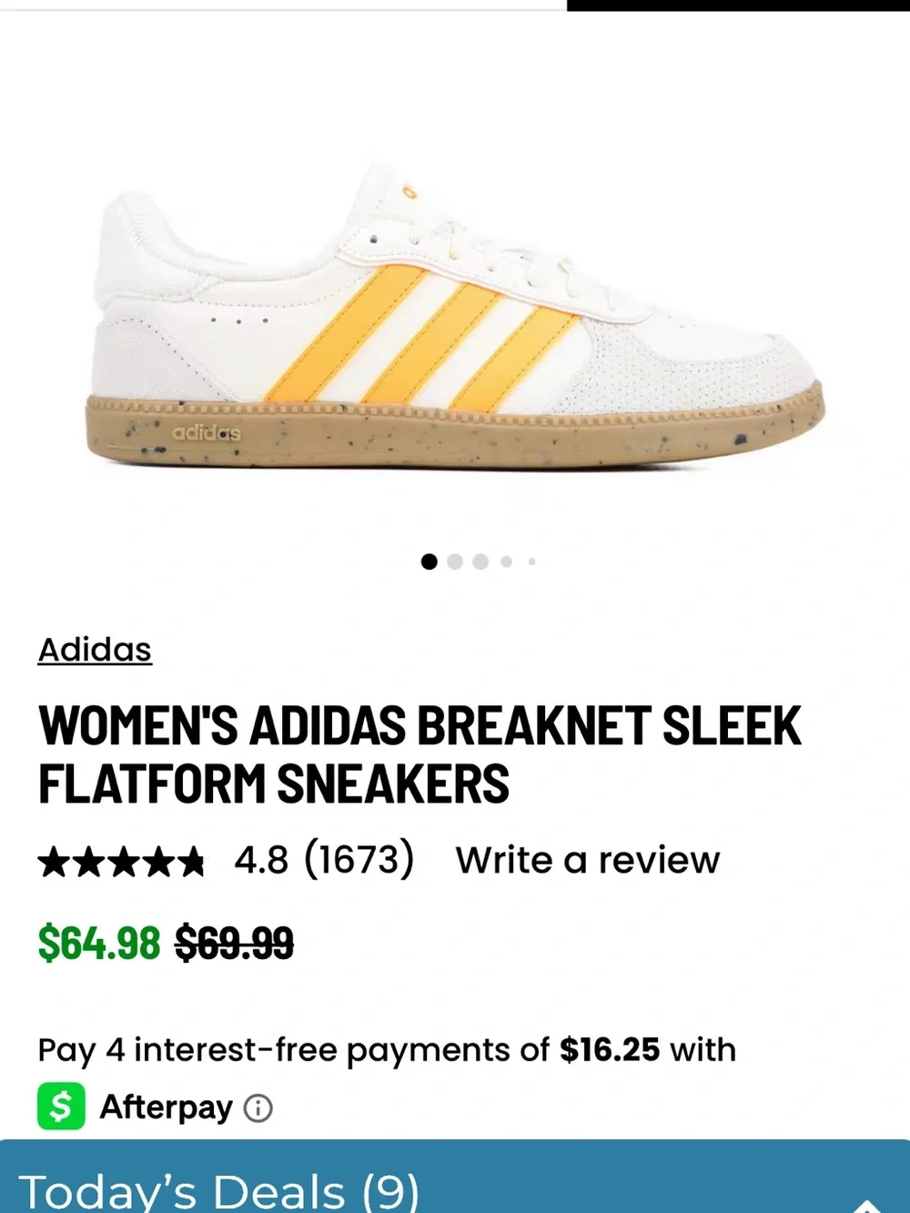 ADIDAS BREAKNET - ONLY WORN ONCE
